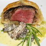Mini Beef Wellington with Morel Bernaise and Melted Leeks © Photo by Angela Gunder